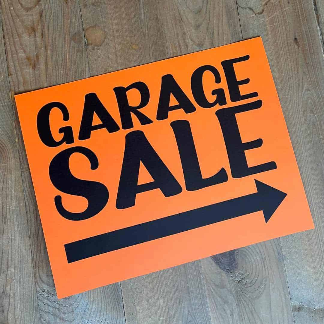 Printable Garage Sale Signs - Sunshine And Rainy Days for Free Printable Garage Sale Signs