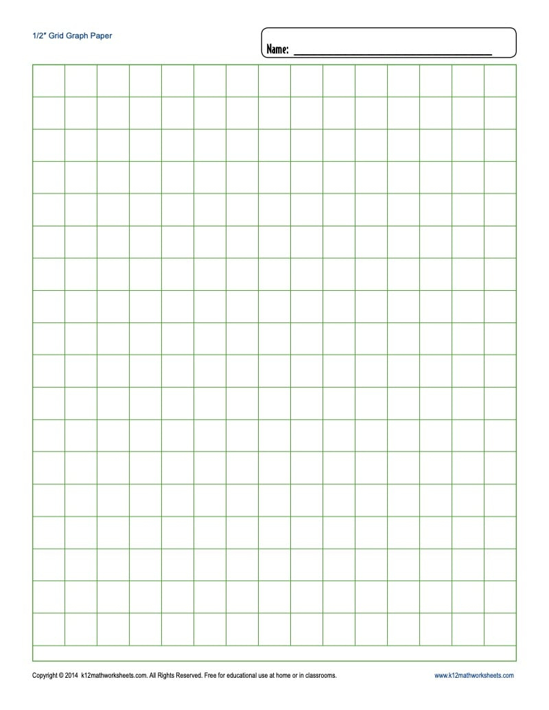 Printable Graph Paper - Blank Templates with Printable 1 4 Inch Graph Paper