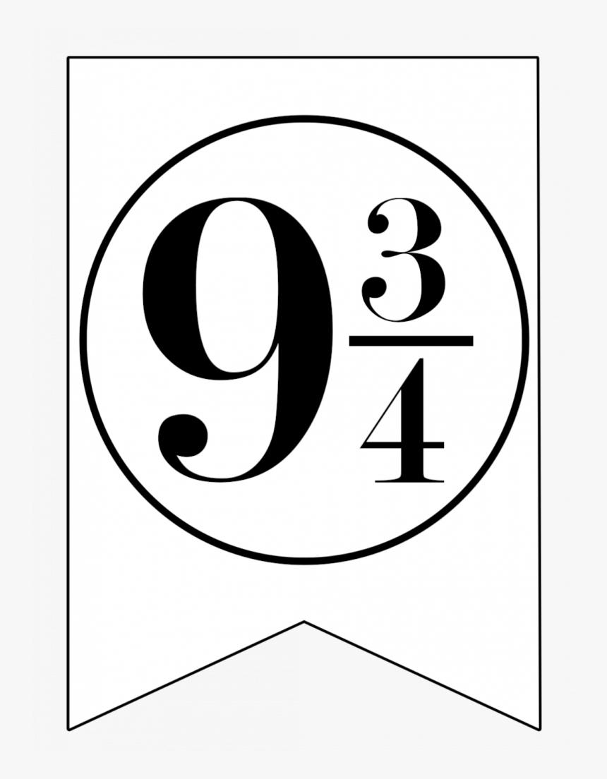Printable Harry Potter 9 3 4, Hd Png Download - Kindpng intended for Harry Potter 9 3 4 Sign Printable