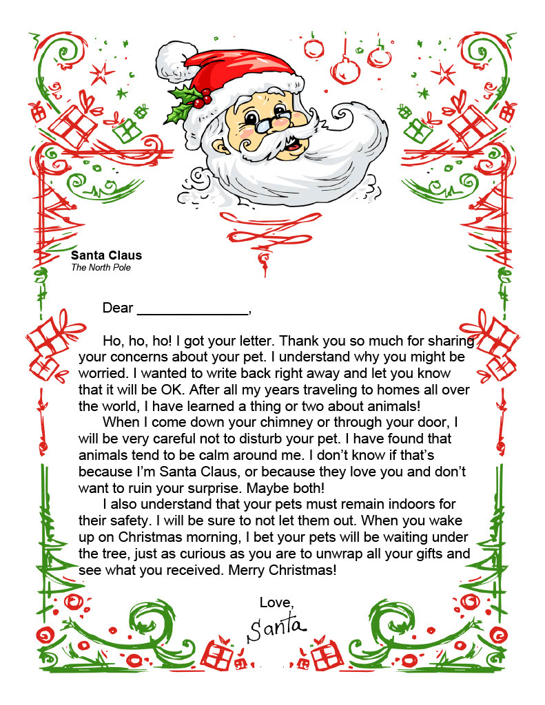 Printable Letters From Santa | Free Printables regarding Printable Letters From Santa Claus