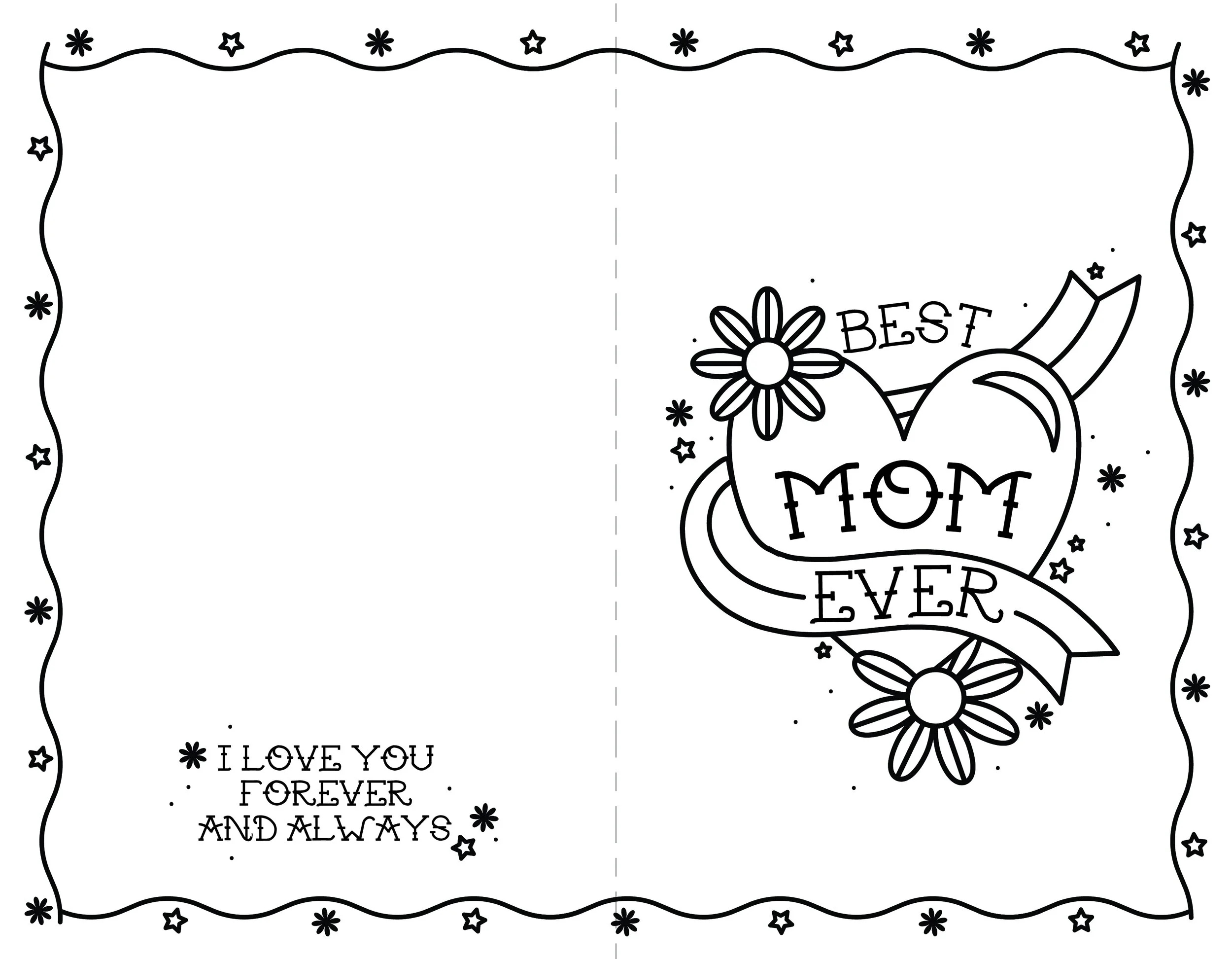 Printable Mother'S Day Card — Always & Whatever pertaining to Mother's Day Card Printable