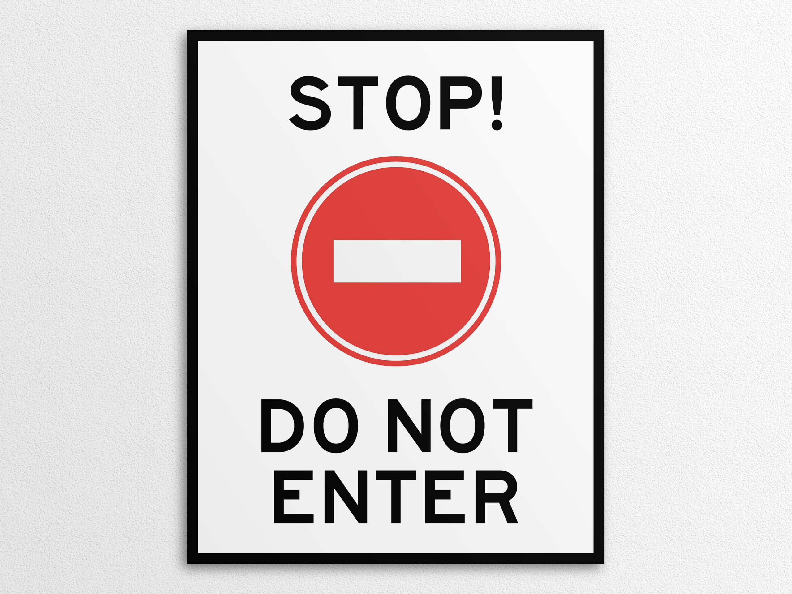 Printable No Not Enter Signs In Us Letter And A4 Sizes, Instant within Do Not Enter Sign Printable