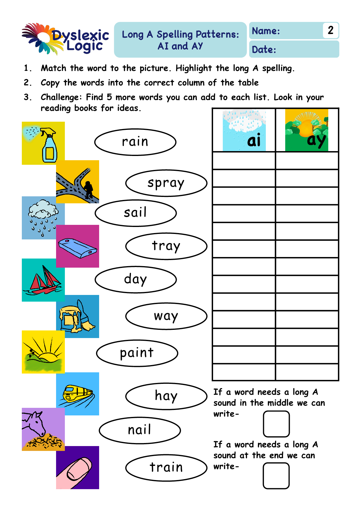 Printable Phonics Support Resources — Dyslexic Logic in Printable Phonics Words For 5 Year Old