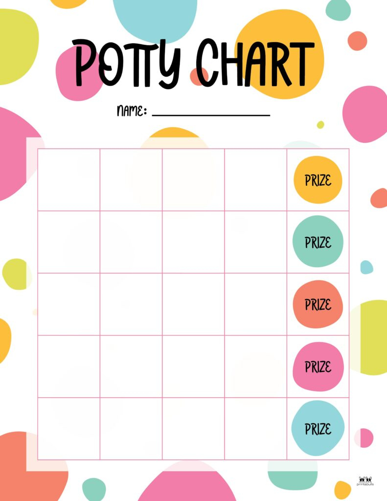 Printable Potty Training Charts - 20 Pages | Printabulls throughout Potty Training Chart Printable Free Download