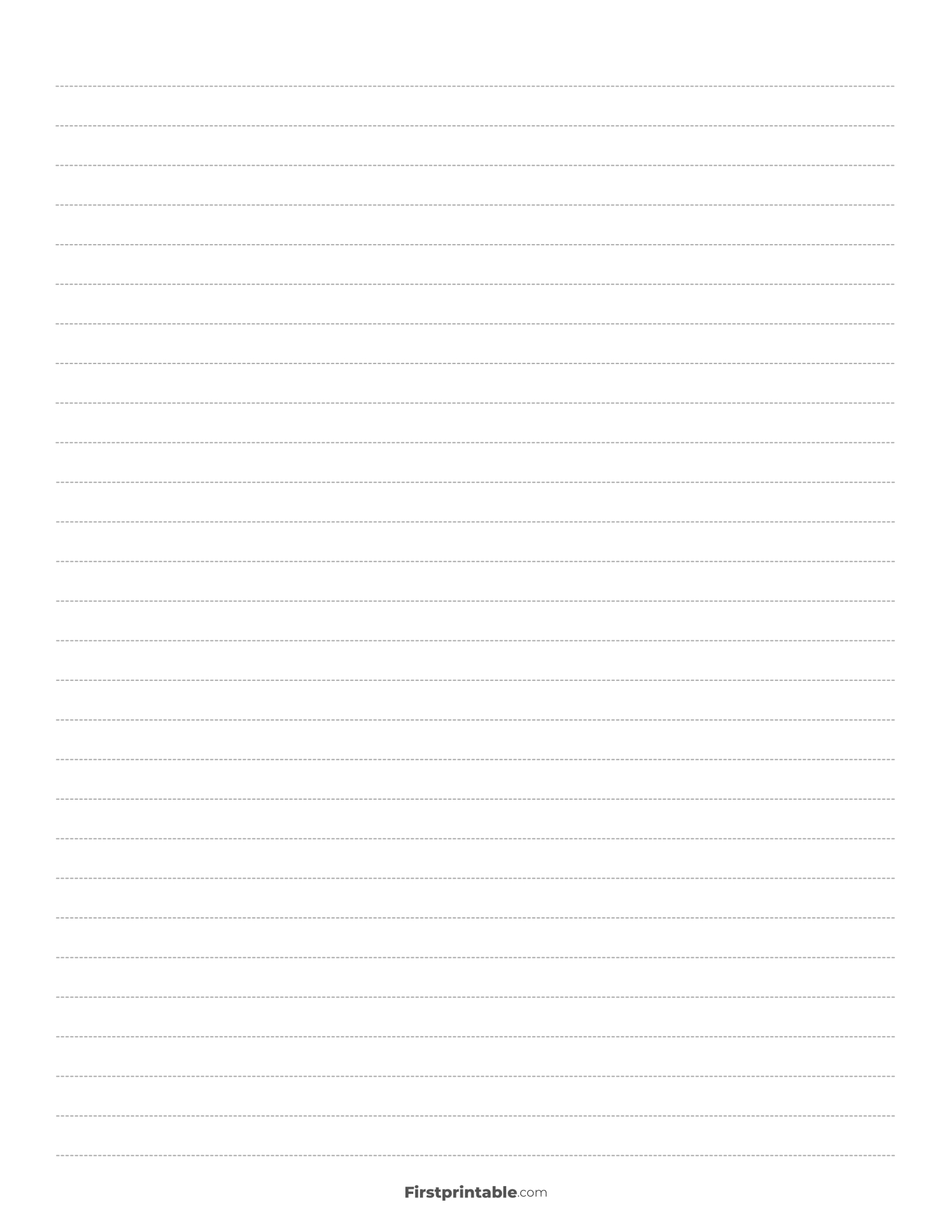 Printable Wide Ruled Paper Template For Free pertaining to Printable Wide Ruled Lined Paper