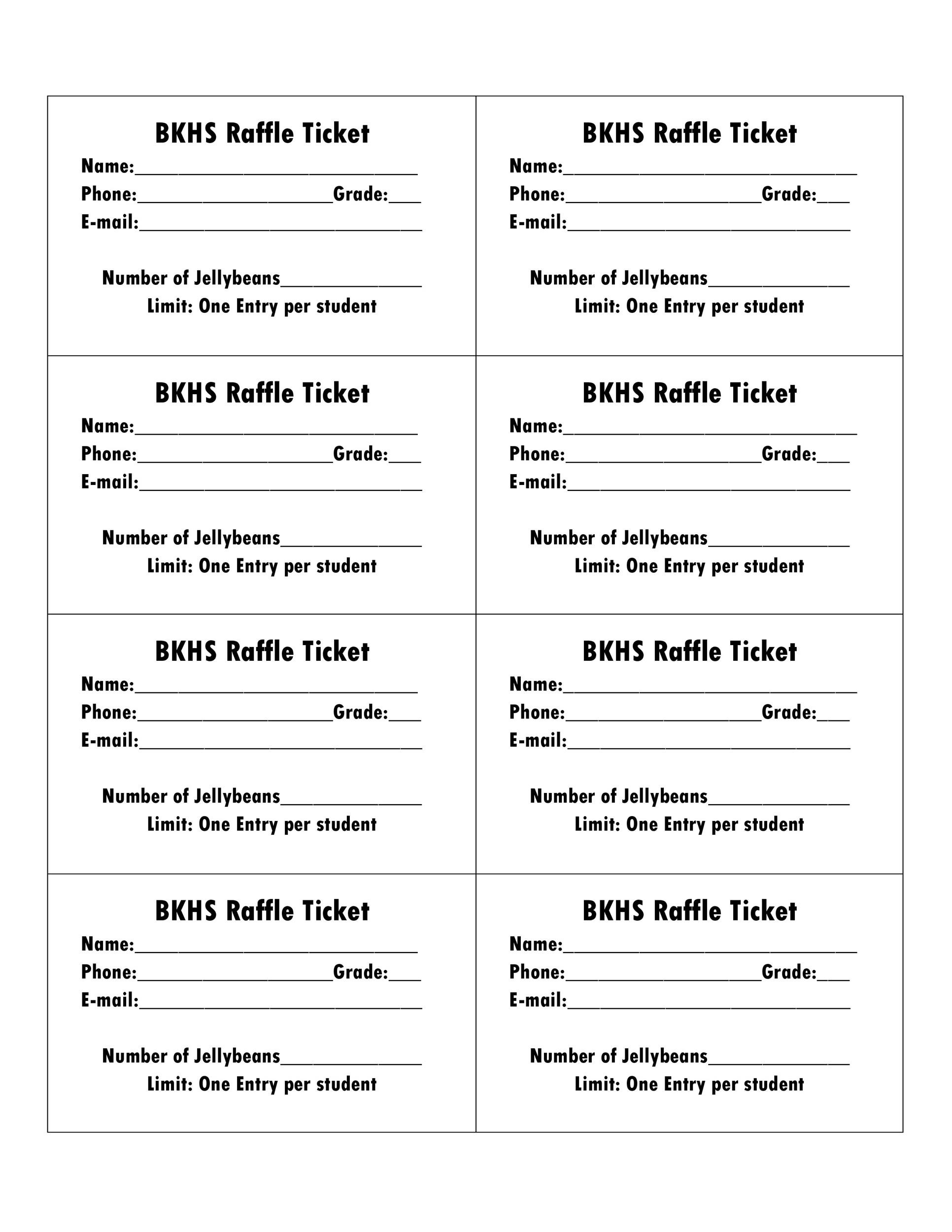 Raffle Tickets Printable - Printable Party Favors intended for Raffle Ticket Template Free Printable