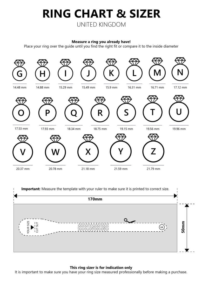 Size Guides - Windsor Goldsmiths And Jewellers. pertaining to Ring Size Chart Printable Ring Sizer