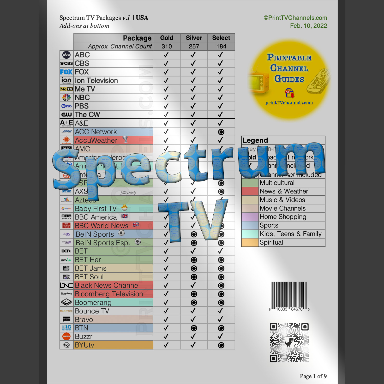 Spectrum Cable Channels - Flipsnack News with regard to Printable Spectrum Channels List By Zip Code