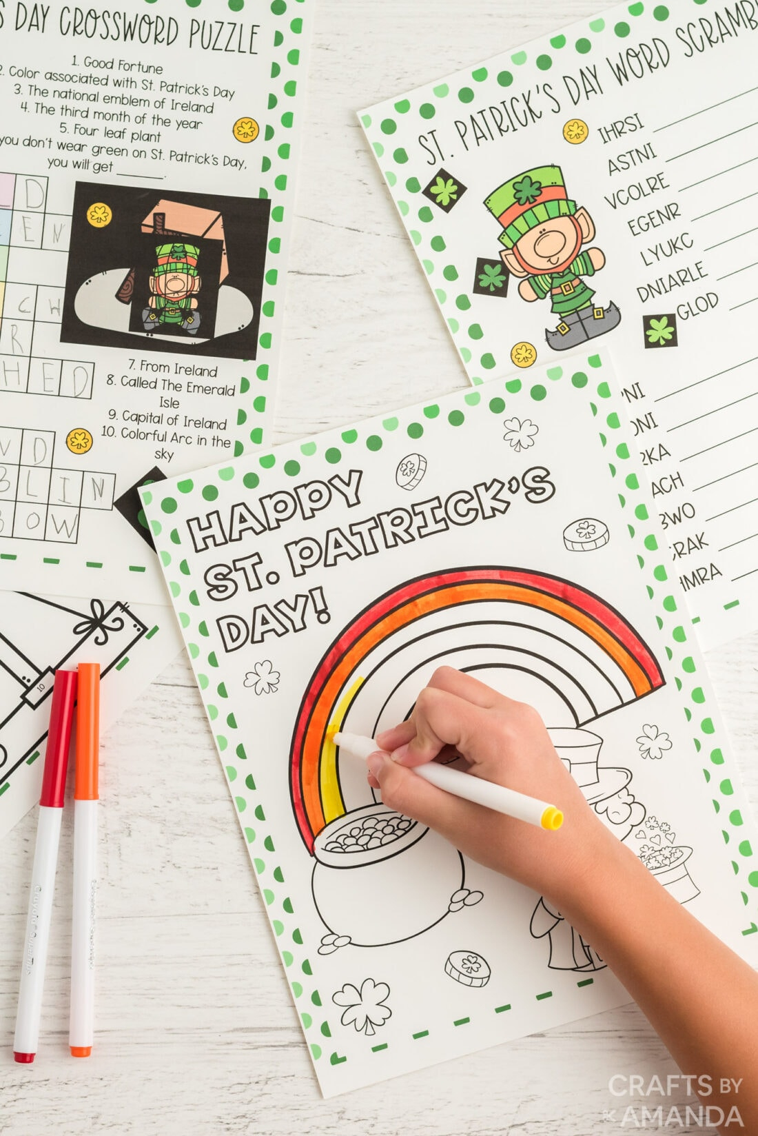 St. Patrick'S Day Activity Sheets - Craftsamanda - Free Printables with St Patricks Day Crafts Printable