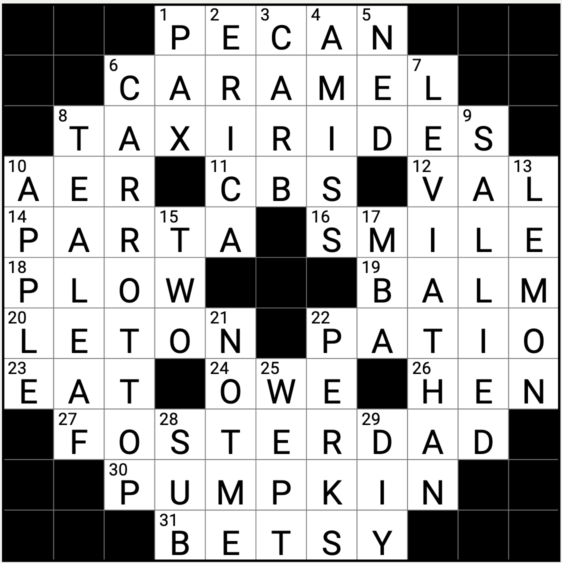 Thanksgiving Puzzle Answers 2023 - The New York Times intended for New York Times Crossword Printable