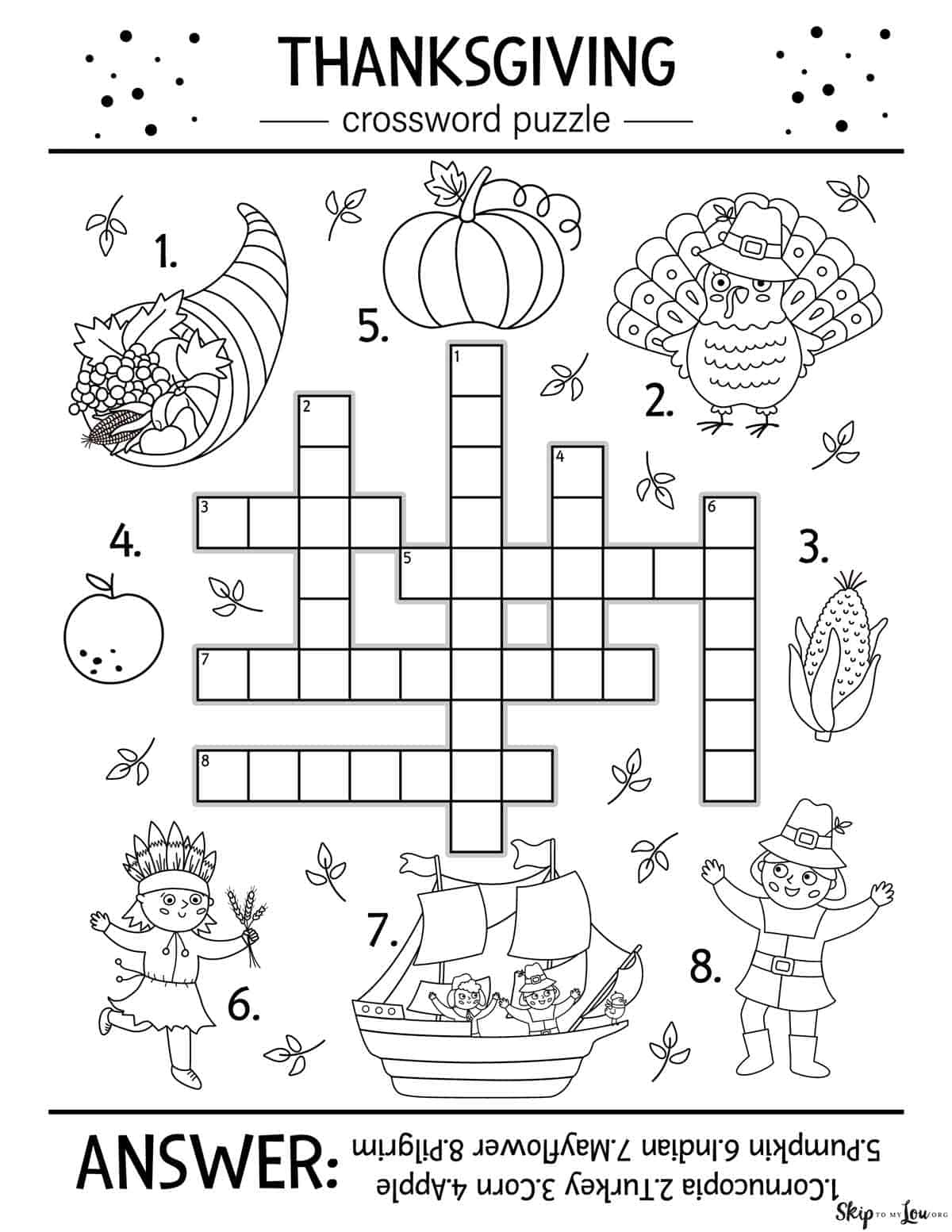 Thanksgiving Worksheets | Skip To My Lou in Thanksgiving Activity Sheets Free Printable