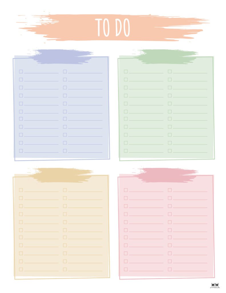 To Do Lists - 31 Free Printables | Printabulls pertaining to Cute Printable To Do List Free