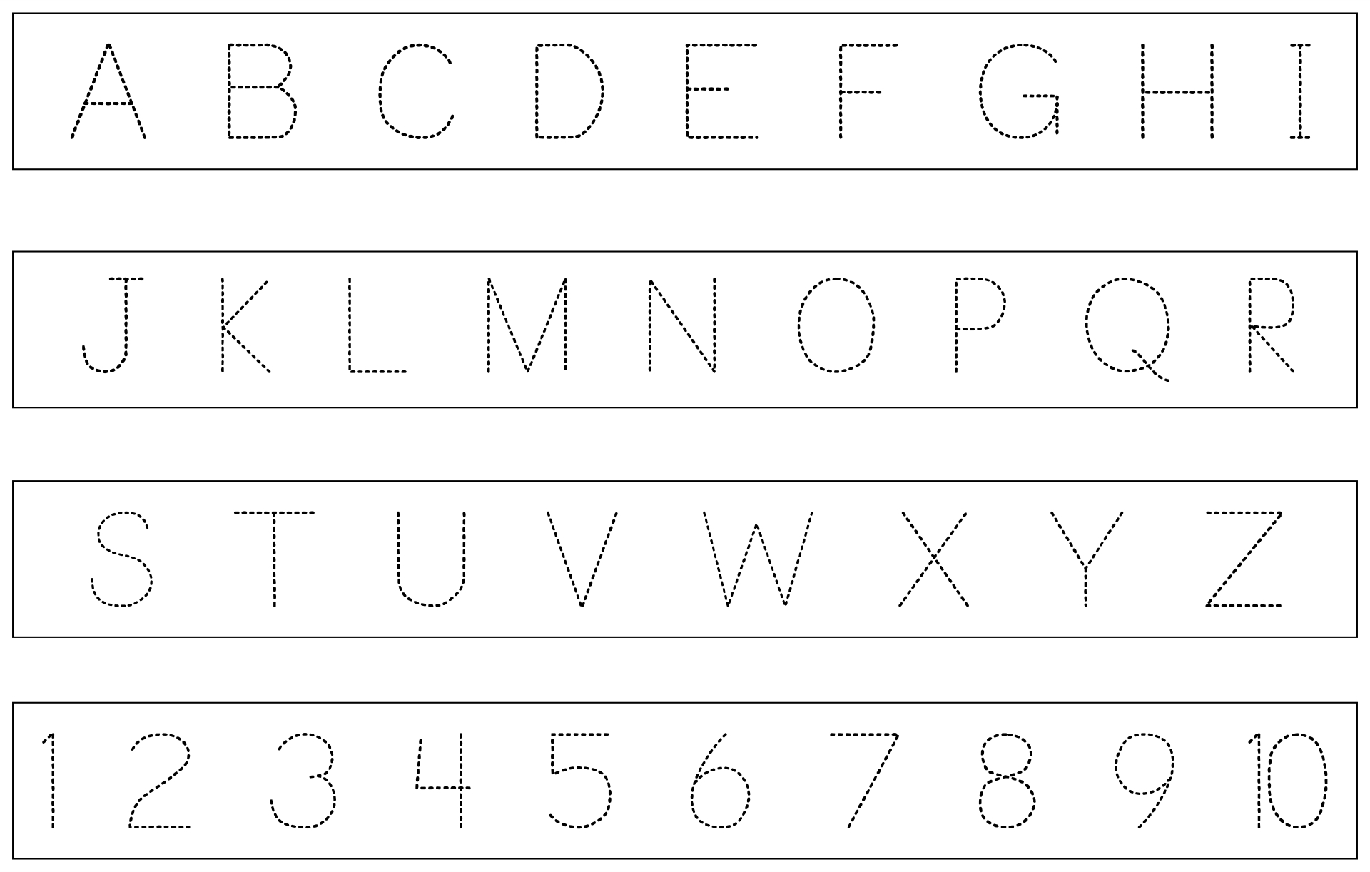 Traceable Letters - 10 Free Pdf Printables | Printablee intended for Free Printable Traceable Letters And Numbers