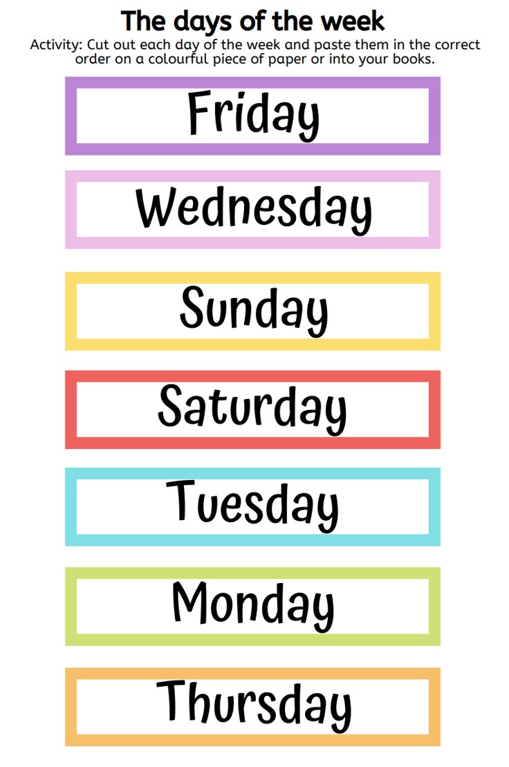 Unjumble The Days Of The Week Freebie in Days of the Week Printable