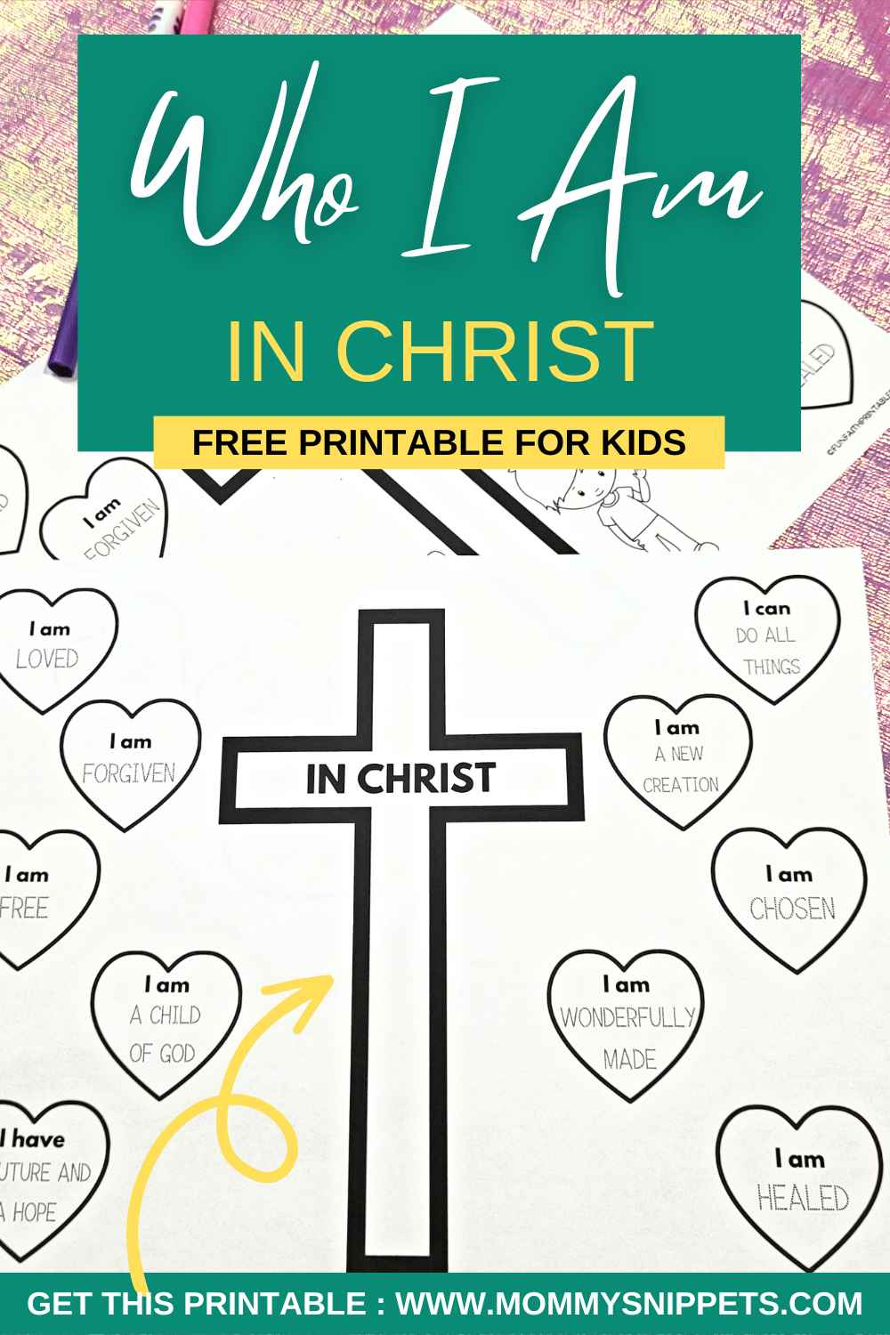 Who I Am In Christ Printable: Free Who I Am In Christ Worksheet with Who I Am in Christ Printable