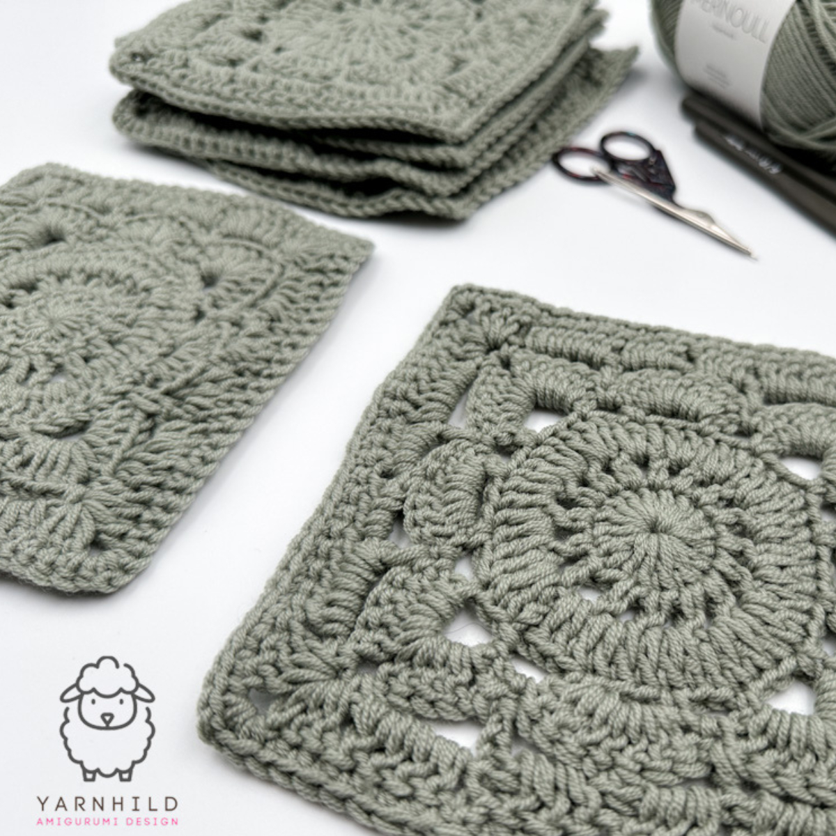 Willow Granny Square – Free Pattern - Written And Video Tutorial regarding Free Printable Crochet Granny Square Patterns