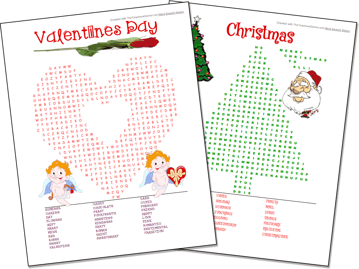 Word Search Maker | World Famous From The Teacher'S Corner intended for Word Search Maker Free Printable