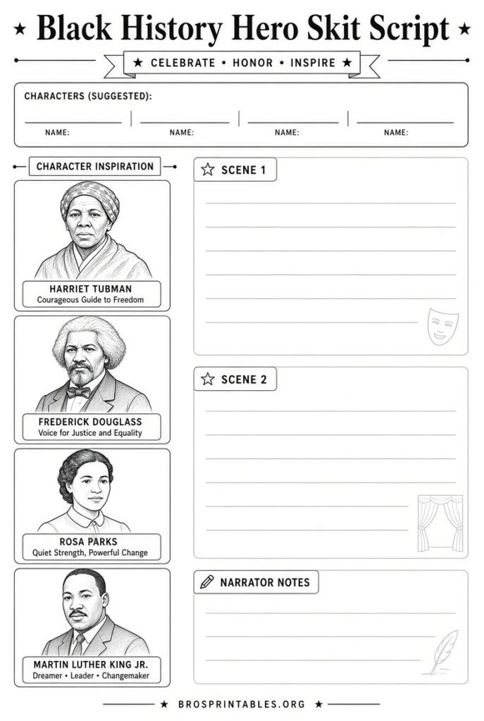 Black History Skits Free Printable (2)