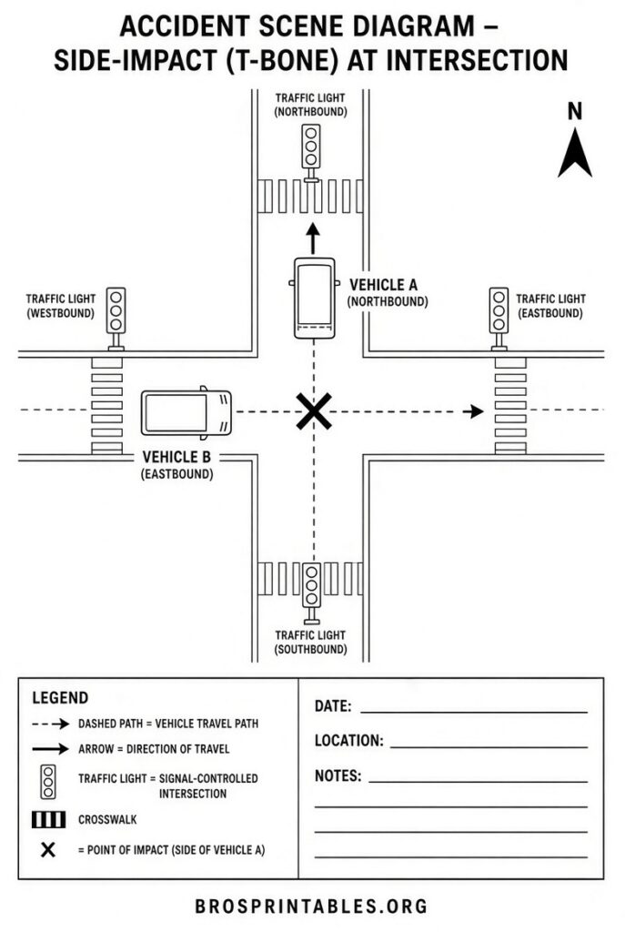 Free Accident Scene Diagram Templates (3)