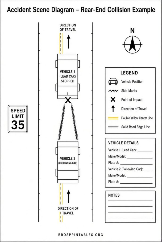 Free Accident Scene Diagram Templates (4)