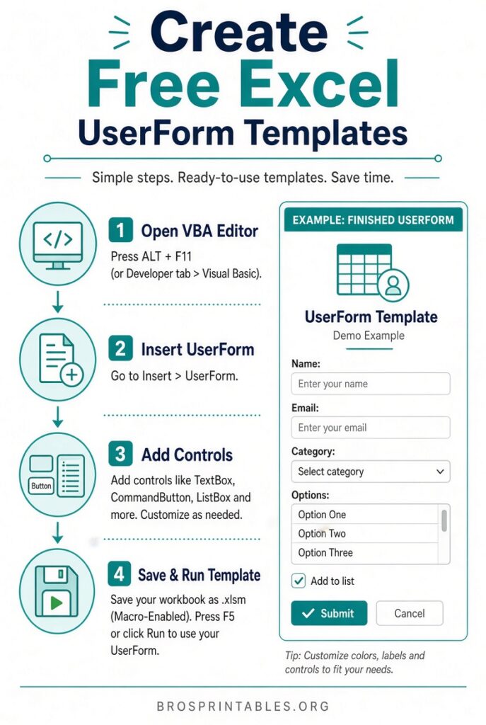 Free Excel Userform Templates (1)