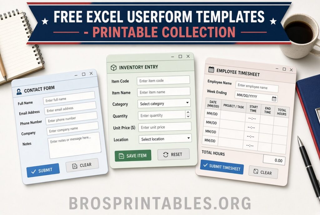 Free Excel Userform Templates (3)