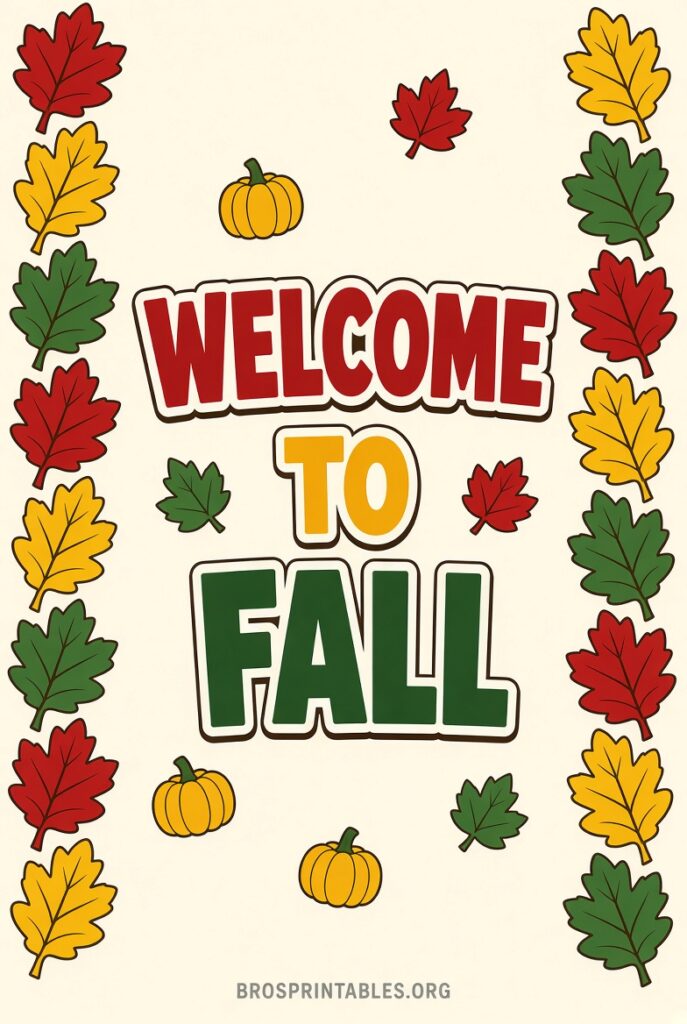 Free Fall Bulletin Board Printables (2)