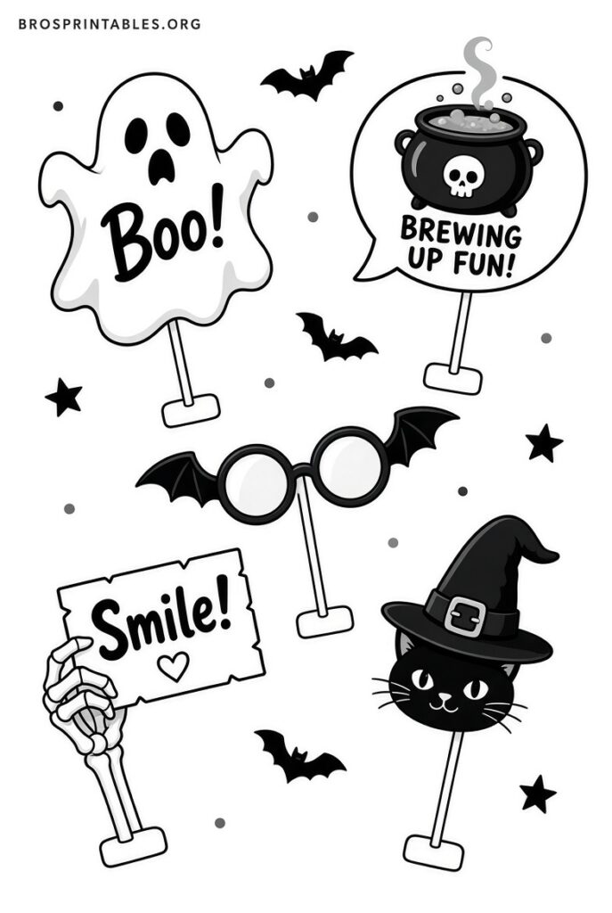 Free Halloween Photo Booth Props Printable (1)