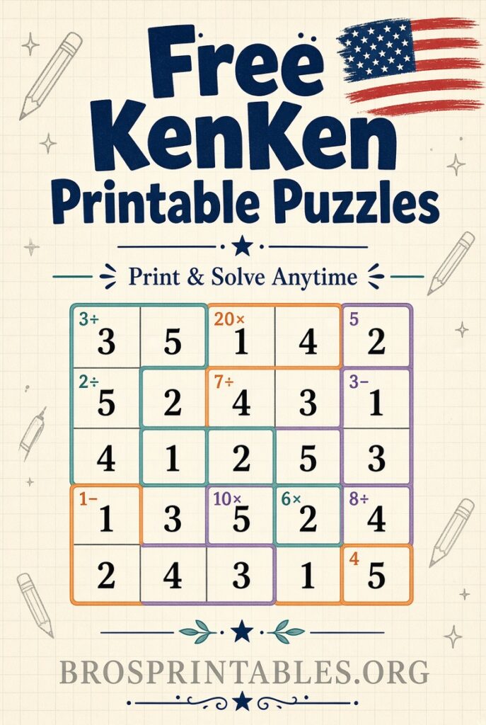 Free Kenken Printable Puzzles (2)