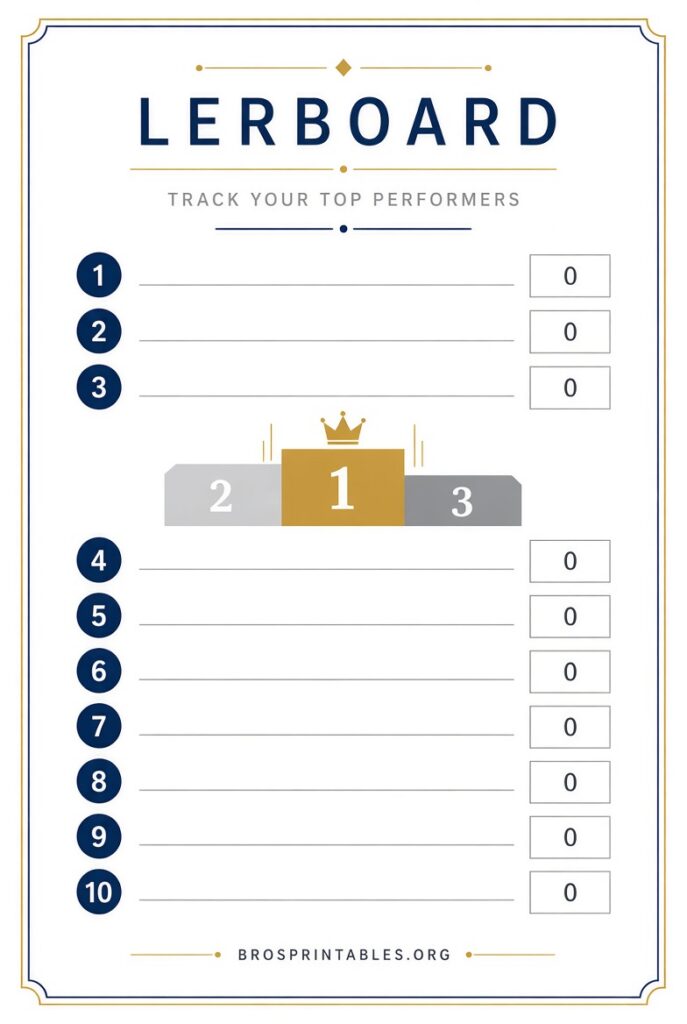 Free Leaderboard Templates (1)