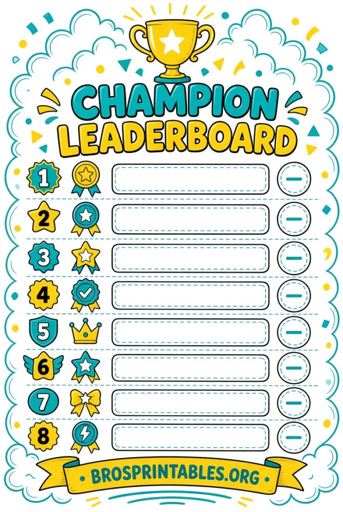 Free Leaderboard Templates (4)