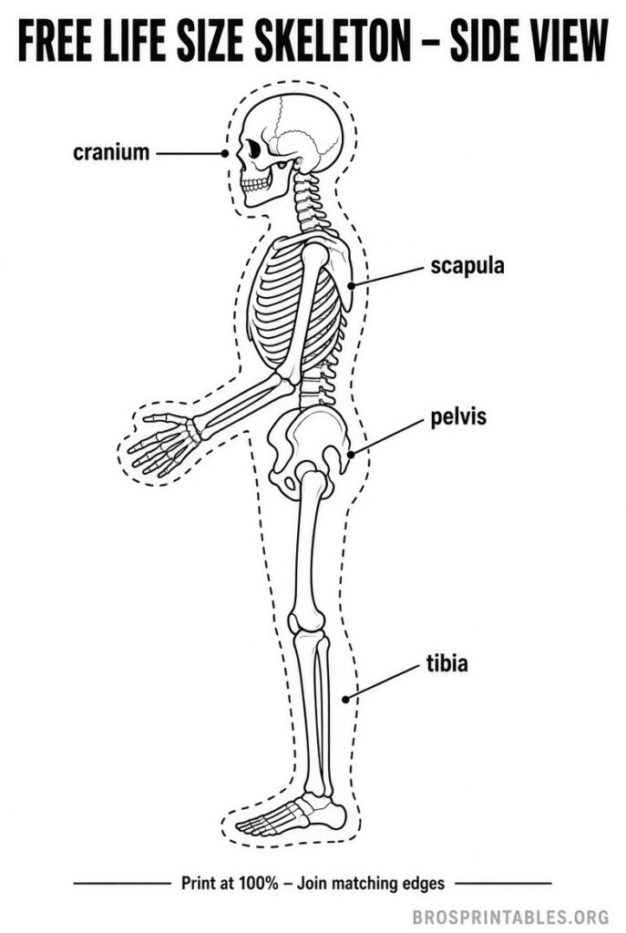 Free Life Size Printable Skeleton (3)
