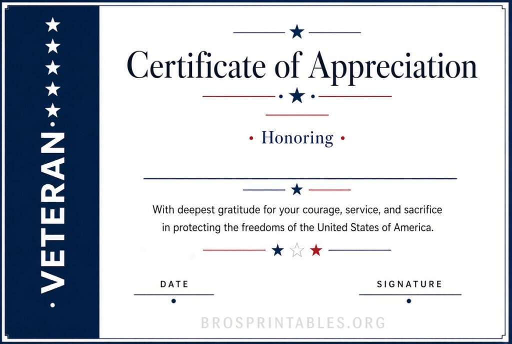 Free Printable Certificates Of Appreciation For Veterans (1)