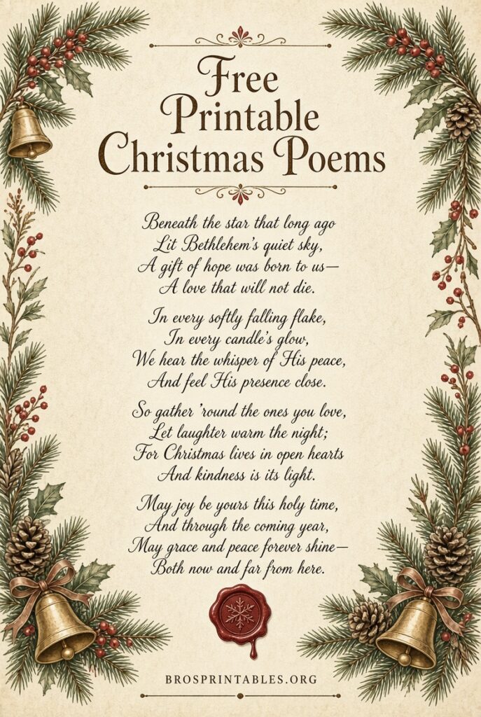 Free Printable Christmas Poems (2)