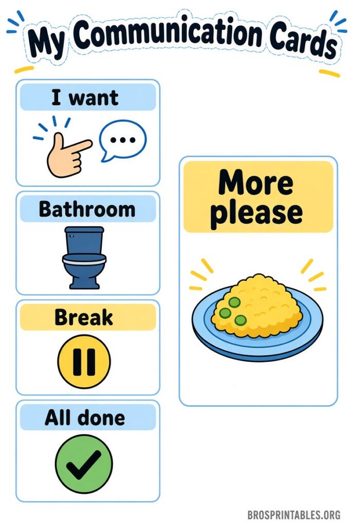 Free Printable Communication Cards (2)