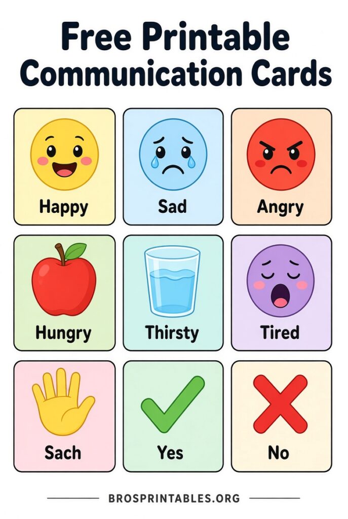 Free Printable Communication Cards (3)