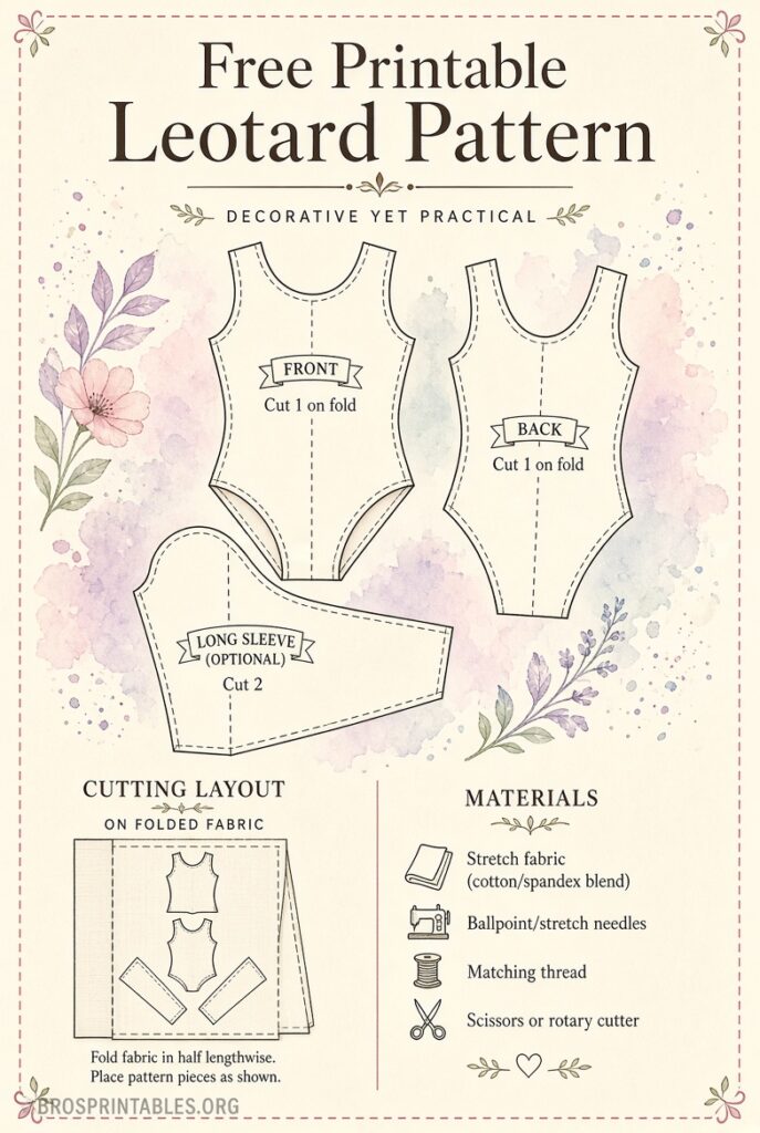 Free Printable Leotard Pattern (4)