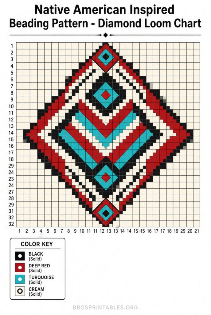 Free Printable Native American Beading Patterns (1)