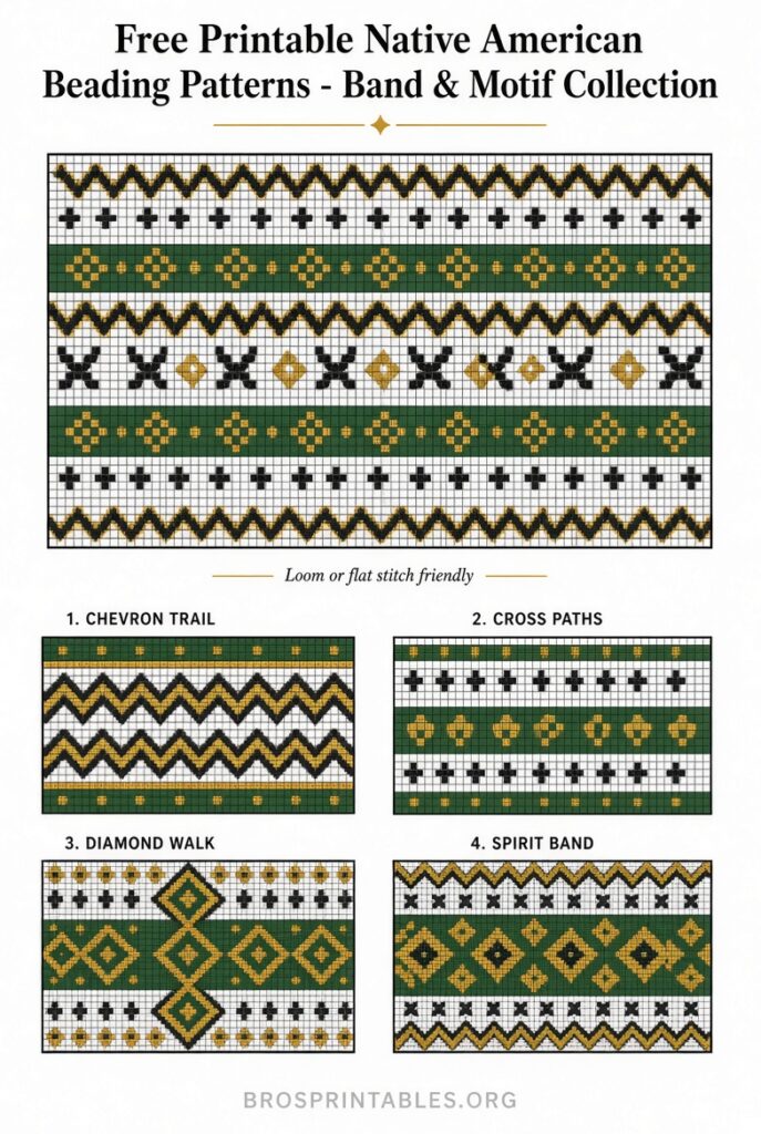 Free Printable Native American Beading Patterns (2)