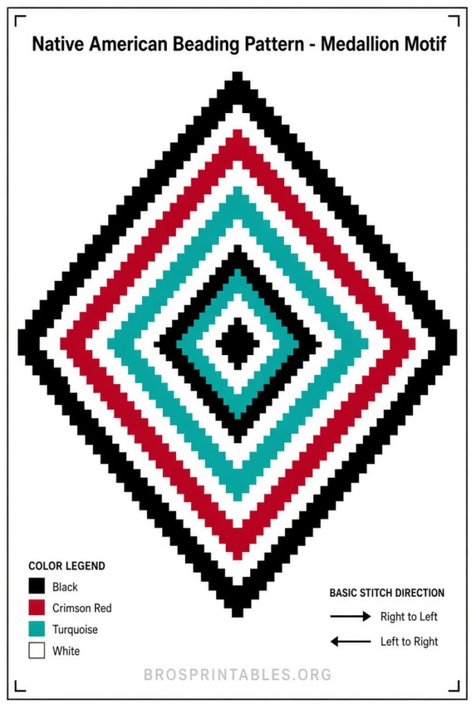 Free Printable Native American Beading Patterns (3)