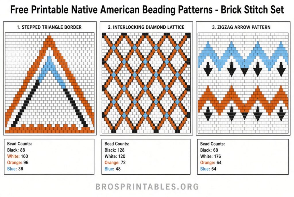 Free Printable Native American Beading Patterns (4)