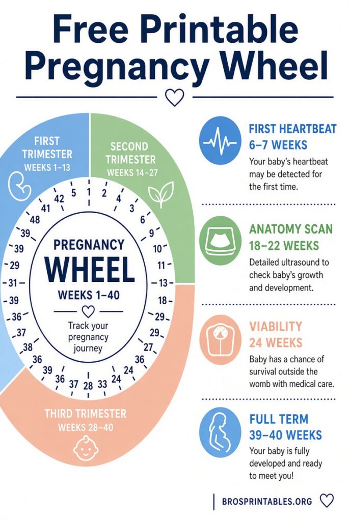 Free Printable Pregnancy Wheel (2)