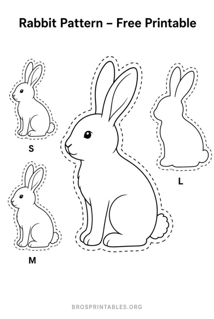 Free Printable Rabbit Patterns (1)