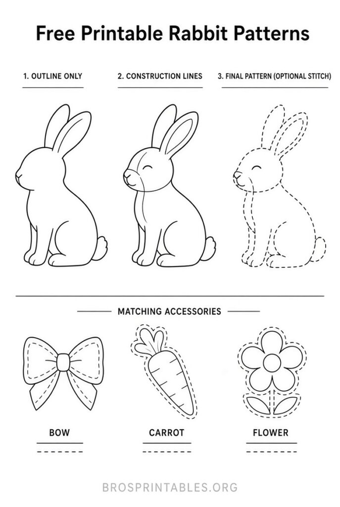 Free Printable Rabbit Patterns (2)