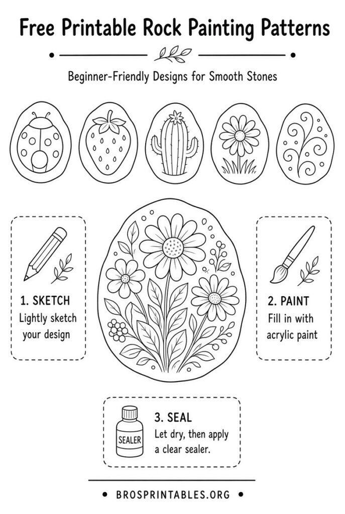 Free Printable Rock Painting Patterns (2)