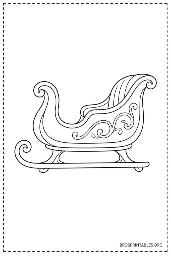 Free Printable Sleigh Template (2)