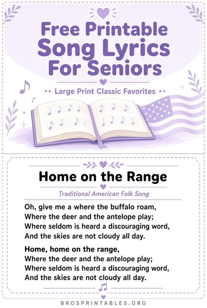 Free Printable Song Lyrics For Seniors (3)