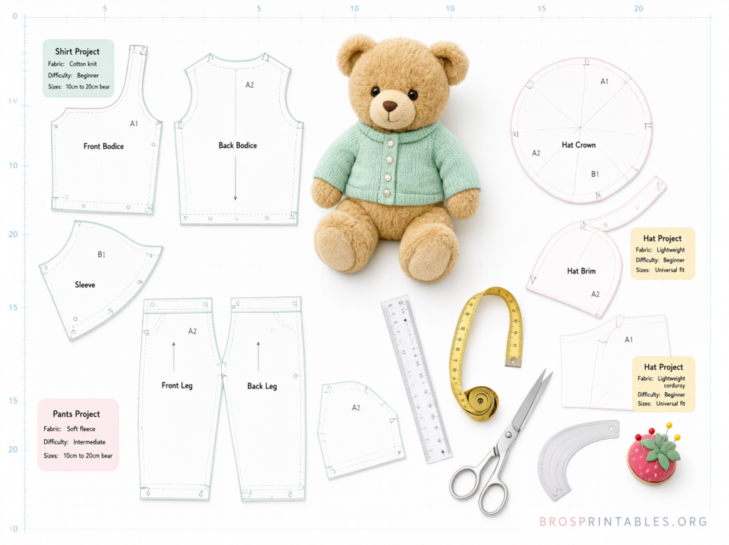 Free Printable Teddy Bear Clothes Patterns (2)
