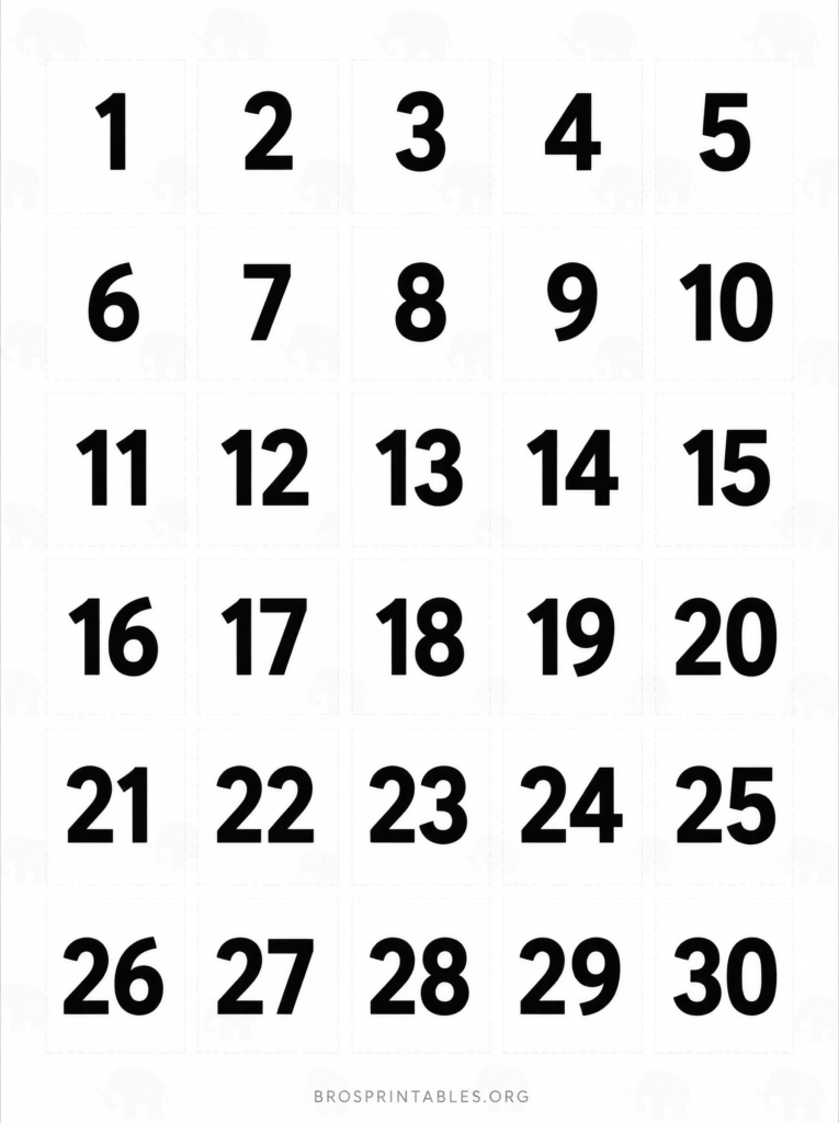Free Printable White Elephant Numbers (4)