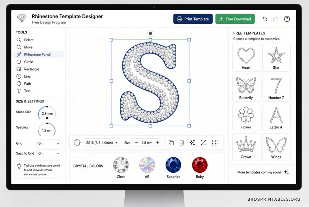 Free Rhinestone Template Software (2)